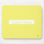 Muismat met de Naam van het Kind Geel HAMbWG (Voorkant)