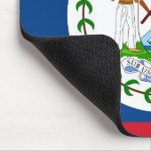 Muismat met de vlag van Belize (Hoek)