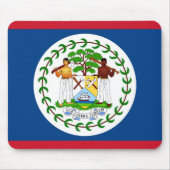 Muismat met de vlag van Belize (Voorkant)