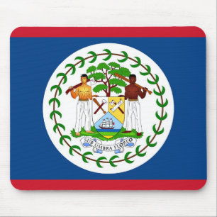 Muismat met de vlag van Belize
