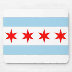 Muismat met de vlag van Chicago - VS