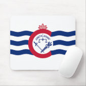 Muismat met de vlag van Cincinnati, Ohio (Met muis)