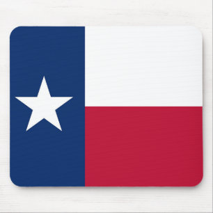 Muismat met de vlag van de Amerikaanse staat Texas