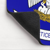 Muismat met de vlag van de staat Louisiana - VS (Hoek)