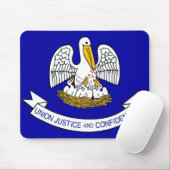 Muismat met de vlag van de staat Louisiana - VS (Met muis)