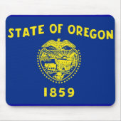 Muismat met de vlag van de staat Oregon - VS (Voorkant)