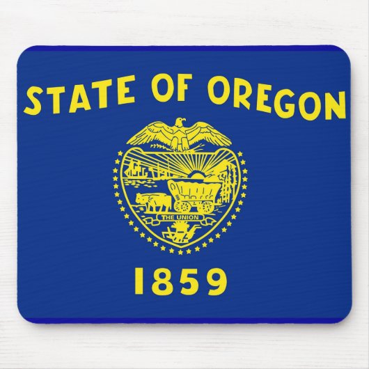 Muismat met de vlag van de staat Oregon - VS (Voorkant)