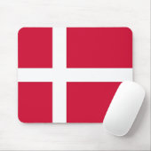 Muismat met de vlag van Denemarken (Met muis)
