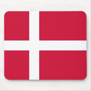 Muismat met de vlag van Denemarken