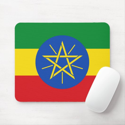 Muismat met de vlag van Ethiopië (Met muis)