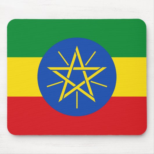 Muismat met de vlag van Ethiopië (Voorkant)