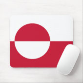 Muismat met de vlag van Groenland (Met muis)