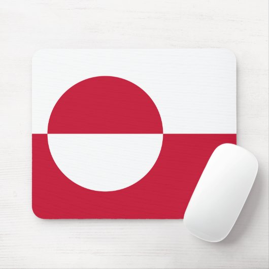 Muismat met de vlag van Groenland (Met muis)