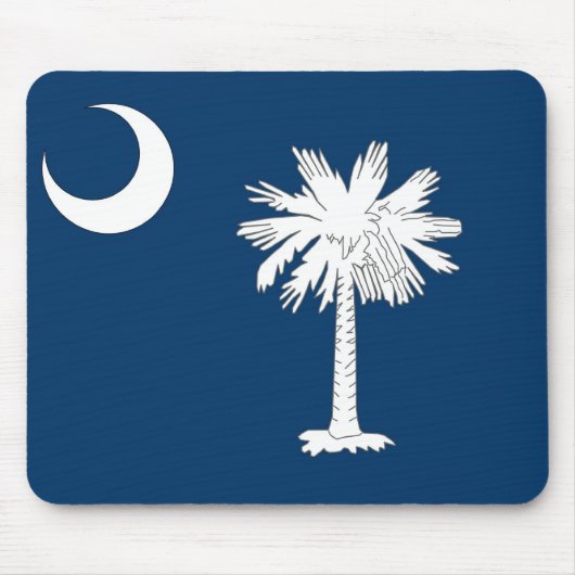 Muismat met de vlag van South Carolina State - Ver (Voorkant)