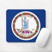 Muismat met de vlag van Virginia State - Verenigde (Met muis)