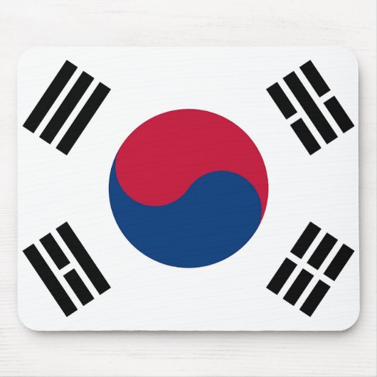 Muismat met de vlag van Zuid-Korea (Voorkant)