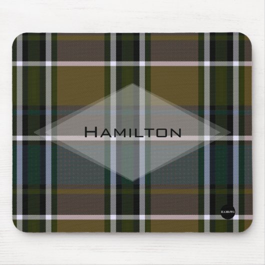 Muismat met Jouw naam HAMbyWG (Voorkant)