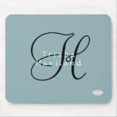 Muismat met Jouw naam in Om het even welke Kleur H (Voorkant)