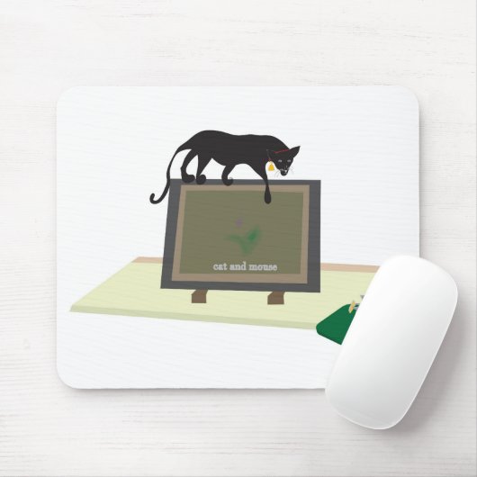 Muismat met kat (Met muis)