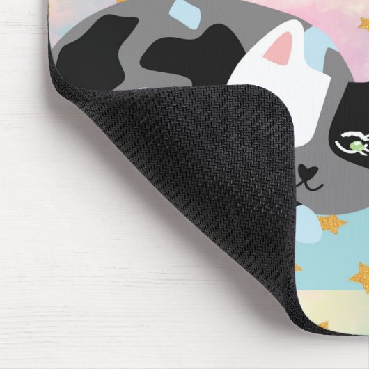 Muismat met kat en :muis (Hoek)