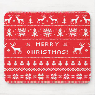 Muismat met lelijke kerst in Sweater