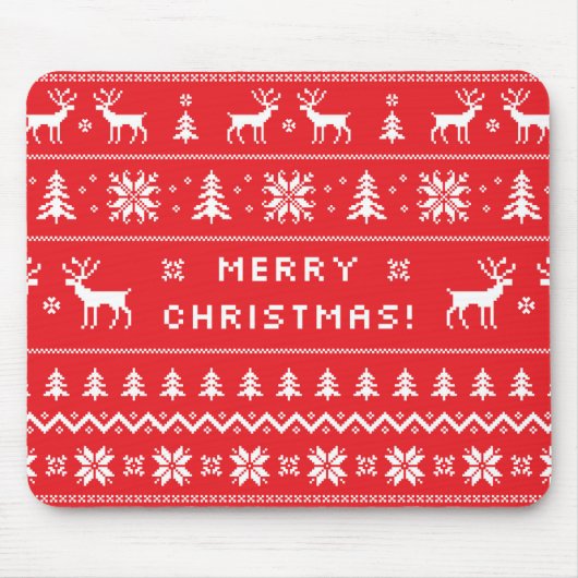 Muismat met lelijke kerst in Sweater (Voorkant)