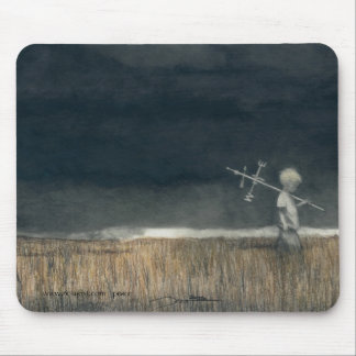 Muismat met mijn potloodkunst, 'Kindertijd'