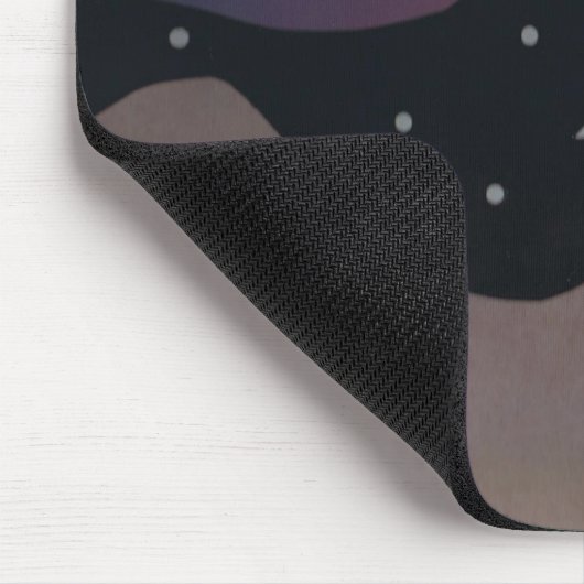 Muismat met Mountain en Night Sky (Hoek)