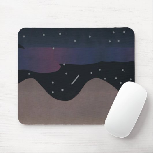 Muismat met Mountain en Night Sky (Met muis)