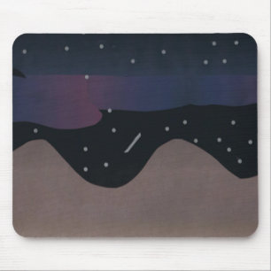 Muismat met Mountain en Night Sky