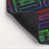 Muismat met Neon Multicolor Cassettepatroon (Hoek)