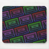 Muismat met Neon Multicolor Cassettepatroon (Voorkant)