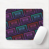Muismat met Neon Multicolor Cassettepatroon (Met muis)