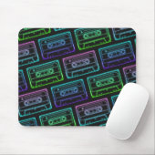Muismat met Neon Multicolor Cassettepatroon (Met muis)