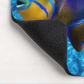 Muismat met ontwerp van blauwe wateren (Hoek)