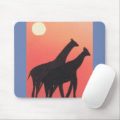 Muismat met ontwerp van Giraffe (Met muis)