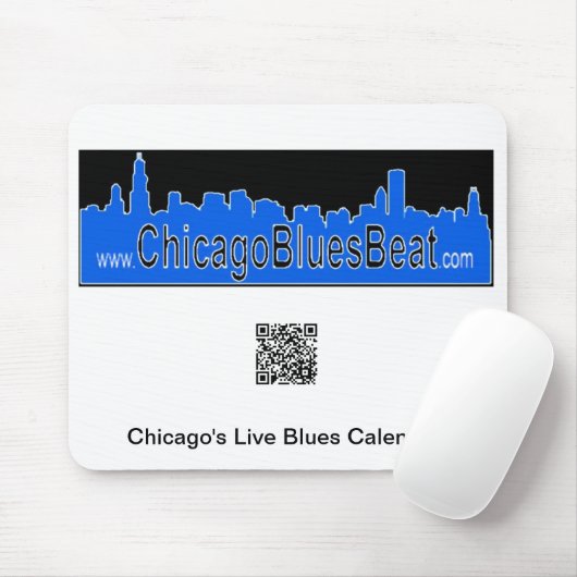 Muismat met QR-code voor agenda (Met muis)