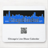 Muismat met QR-code voor agenda (Voorkant)