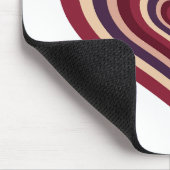 Muismat met retro rood hart (Hoek)