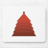 Muismat met rode kerstbomen (Voorkant)