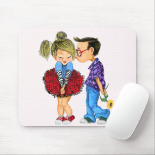 Muismat met Romantic Couple Love - Kiss