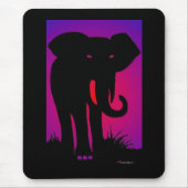 Muismat met roze eogige olifant (Voorkant)