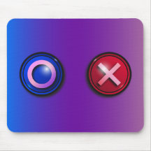 Muismat met stemgerechtigde Buttonnen