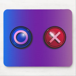 Muismat met stemgerechtigde Buttonnen