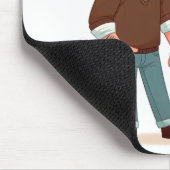 Muismat met toewijding voor papa. (Hoek)