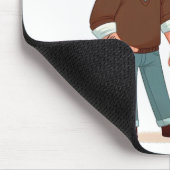 Muismat met toewijding voor papa. (Hoek)