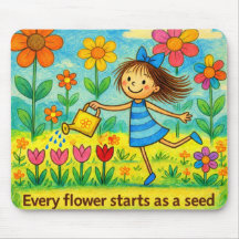 Muismat met Tuinprint