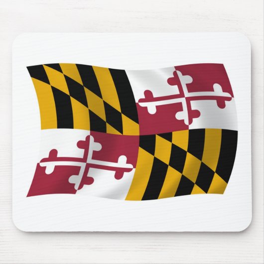 Muismat met vlag van Maryland (Voorkant)