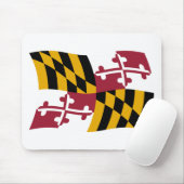 Muismat met vlag van Maryland (Met muis)