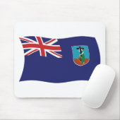 Muismat met vlag van Montserrat (Met muis)